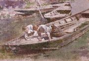 Theodore Robinson Two in a Boat Spain oil painting artist